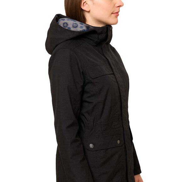 🧥 NWT Womens Black FIREFLY Long Winter Parka Jacket, Ski Insulated Coat Sz. (M) - Picture 9 of 13